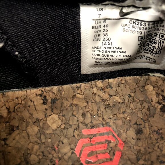 Size 7 - Nike Air Max 720 Slip OBJ Black Red 2020 Swoosh Sneakers - Picture 6 of 8